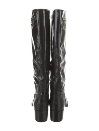 Chanel 2021 Interlocking CC Logo Riding Boots