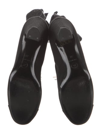 Chanel Mesh Lace-Up Boots