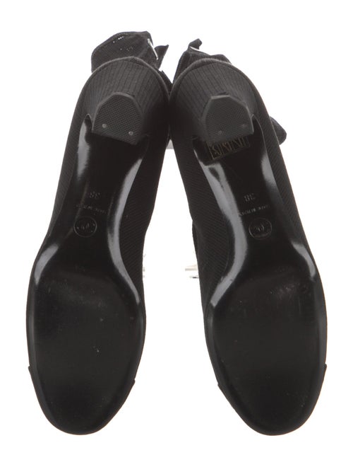 Chanel Mesh Lace-Up Boots