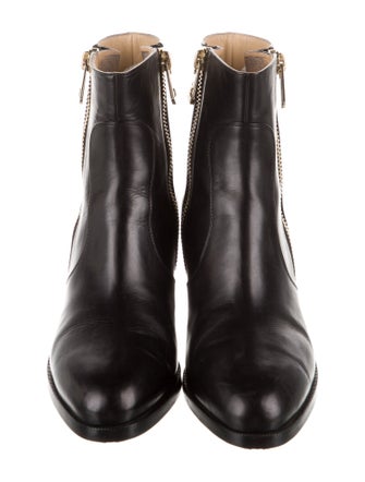 Chanel 2015 Interlocking CC Logo Chelsea Boots