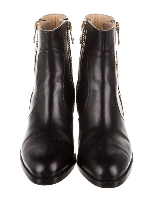 Chanel 2015 Interlocking CC Logo Chelsea Boots