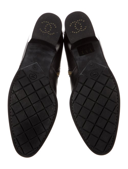 Chanel 2015 Interlocking CC Logo Chelsea Boots