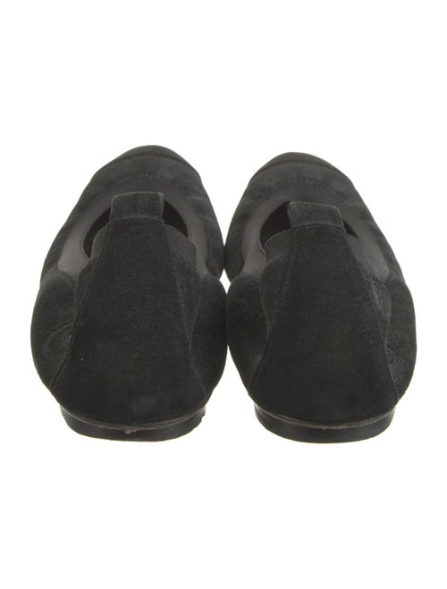 Chanel Interlocking CC Logo Suede Flats