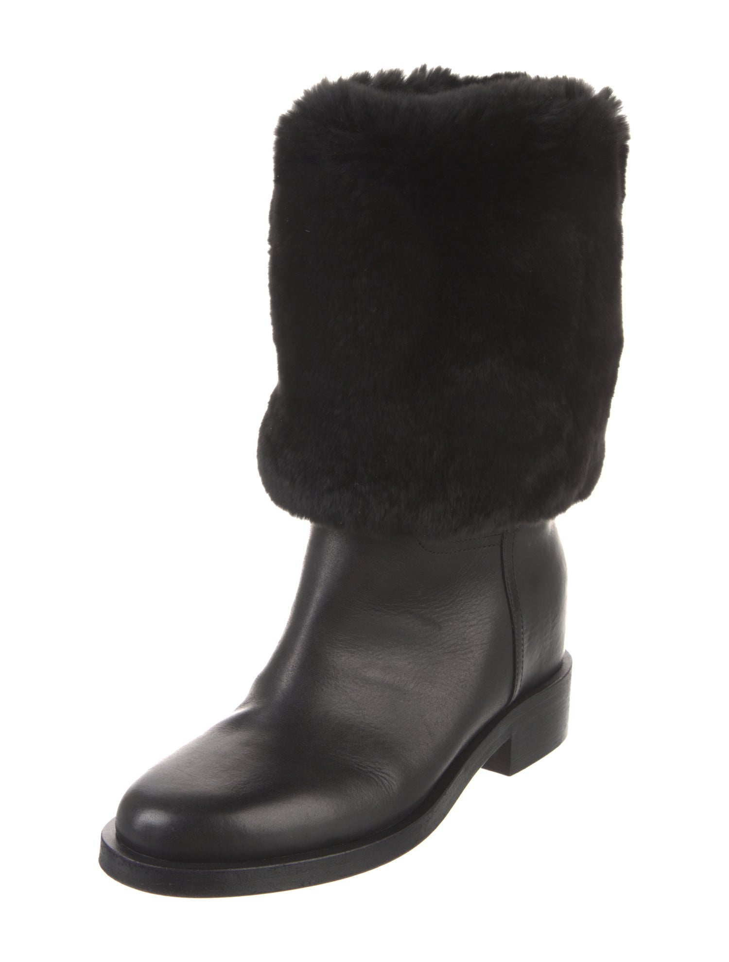 Chanel 2015 Interlocking CC Logo Boots