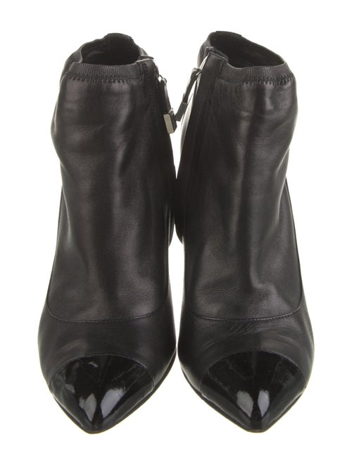Chanel Interlocking CC Logo Leather Boots