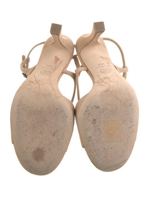 Chanel 2021 Interlocking CC Logo Slingback Sandals