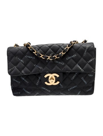 Chanel Shoulder Bags Logo Print Maxi XL Flap Bag