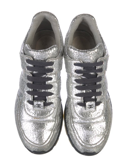 Chanel Interlocking CC Logo Calfskin Sneakers