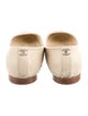 Chanel Interlocking CC Logo Leather Flats