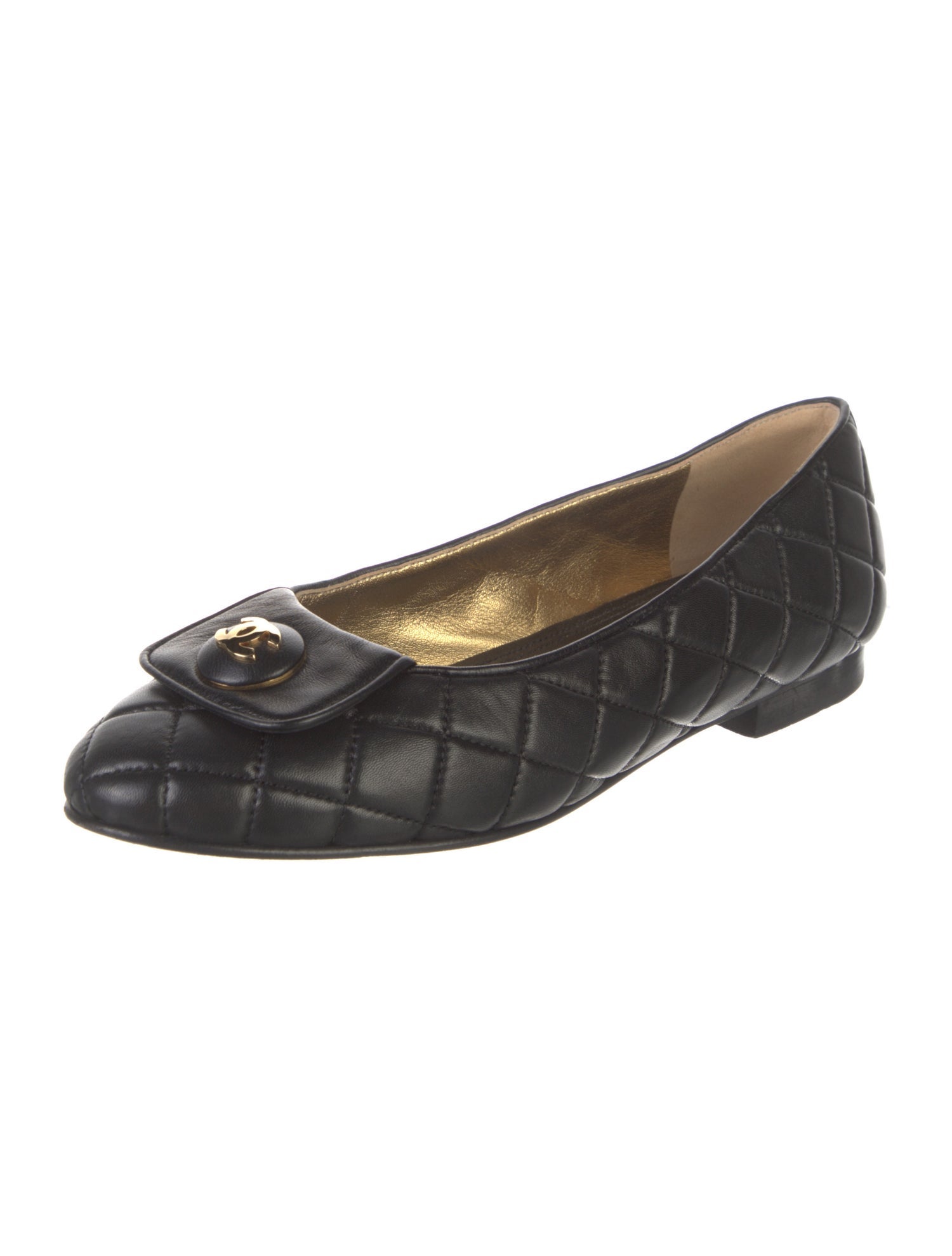 Chanel 2023 Interlocking CC Logo Flats