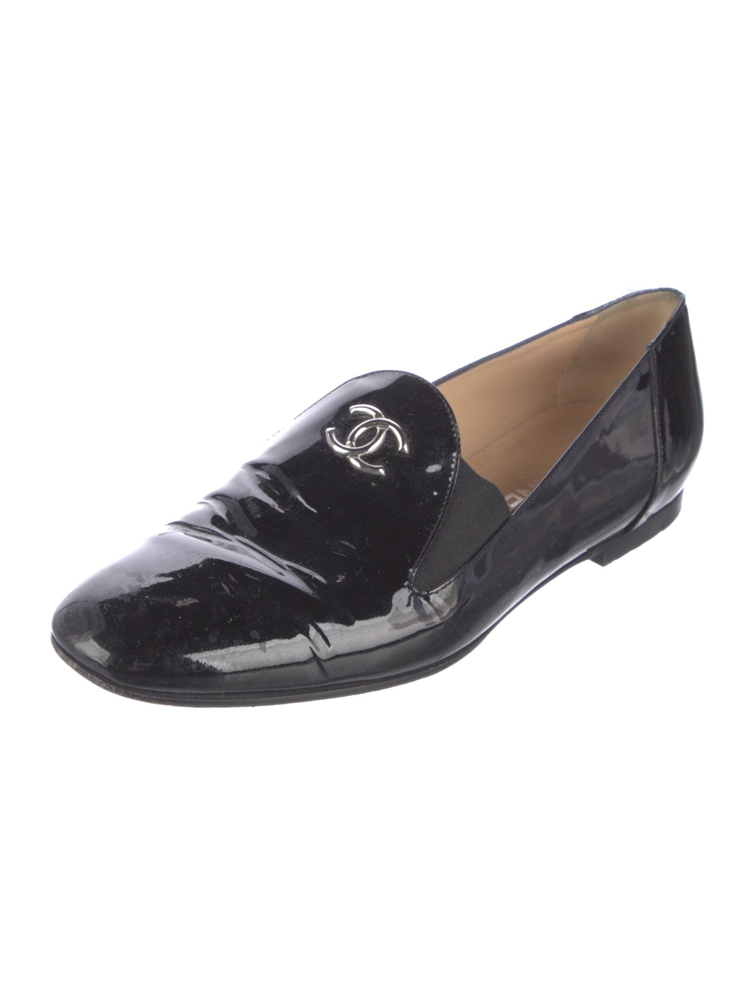 Chanel 2013 Interlocking CC Logo Loafers