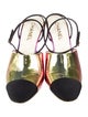 Chanel 2023-2024 Interlocking CC Logo Slingback Pumps