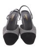 Chanel Interlocking CC Logo Wool Slingback Pumps