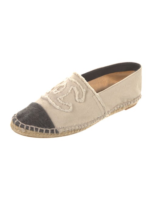 Chanel Interlocking CC Logo Canvas Espadrilles