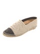 Chanel Interlocking CC Logo Canvas Espadrilles
