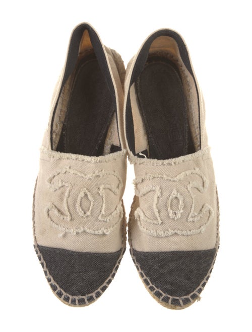 Chanel Interlocking CC Logo Canvas Espadrilles