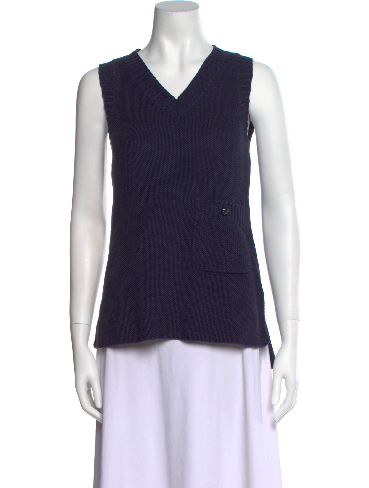 Chanel 2015 V-Neck Top