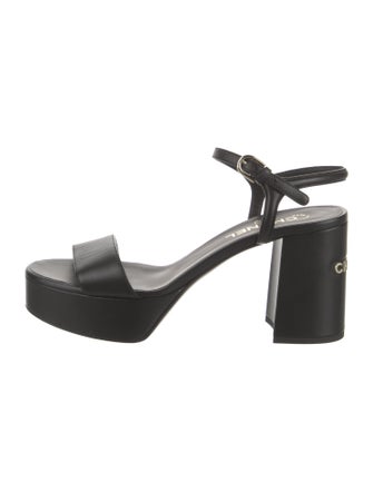 Chanel 2024 Interlocking CC Logo Sandals