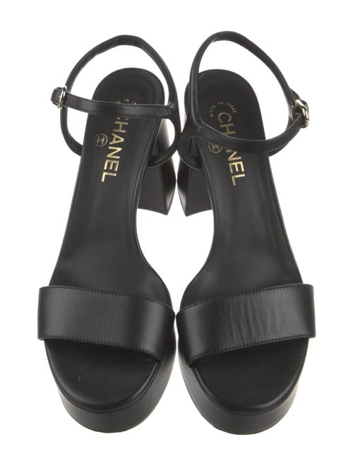 Chanel 2024 Interlocking CC Logo Sandals