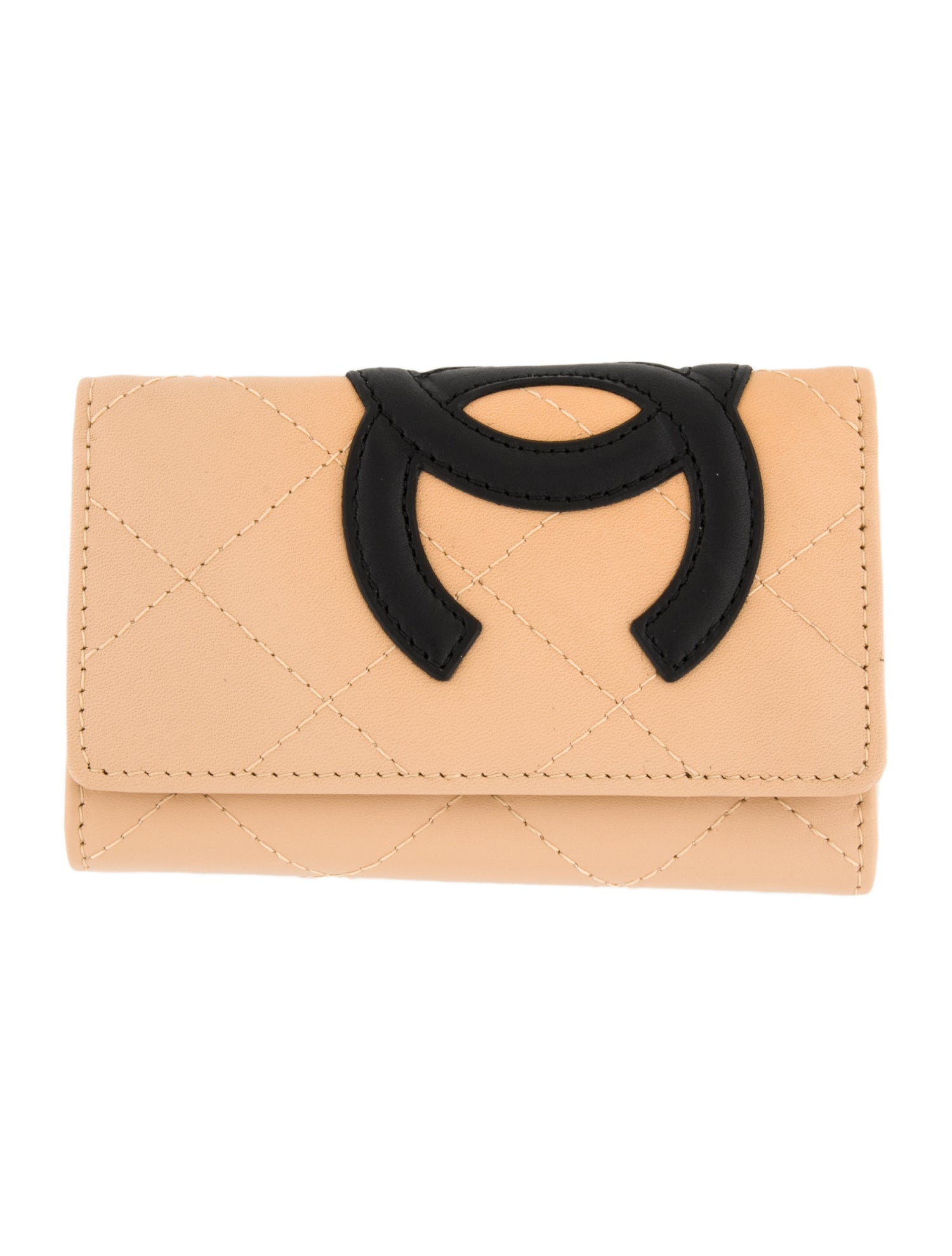 Chanel Ligne Cambon Key Holder Trifold Wallet