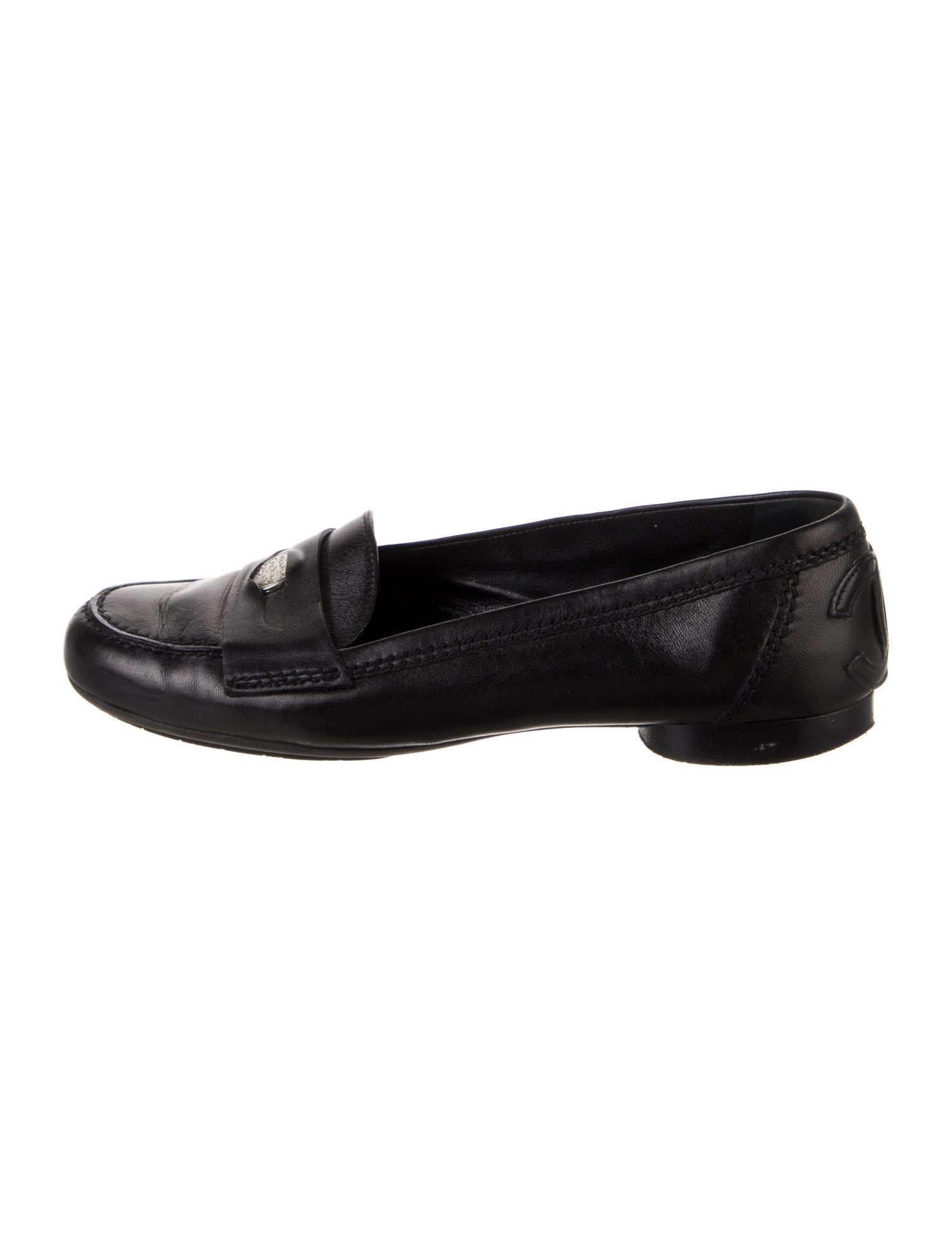 Chanel Vintage Interlocking CC Logo Loafers