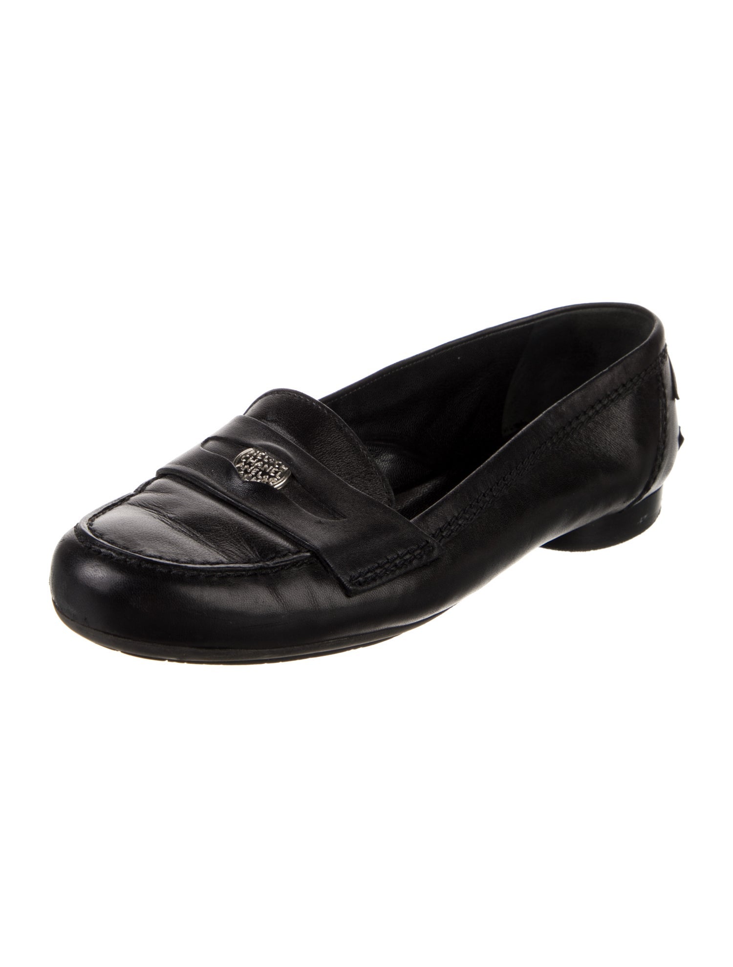 Chanel Vintage Interlocking CC Logo Loafers