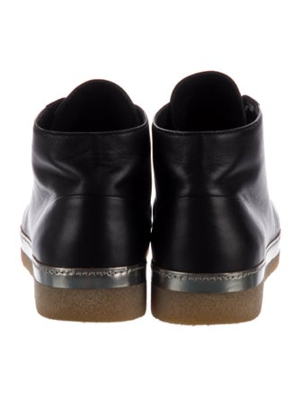 Chanel 2014 Interlocking CC Logo Lace-Up Boots