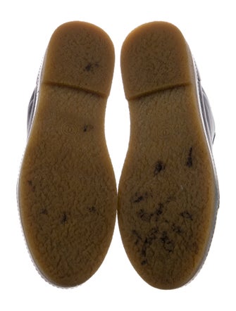 Chanel 2014 Interlocking CC Logo Lace-Up Boots