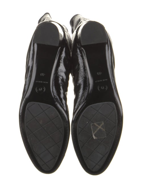 Chanel Interlocking CC Logo Leather Sock Boots