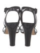 Chanel Interlocking CC Logo Leather Sandals