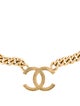 Chanel 2020 CC Textured Pendant Necklace