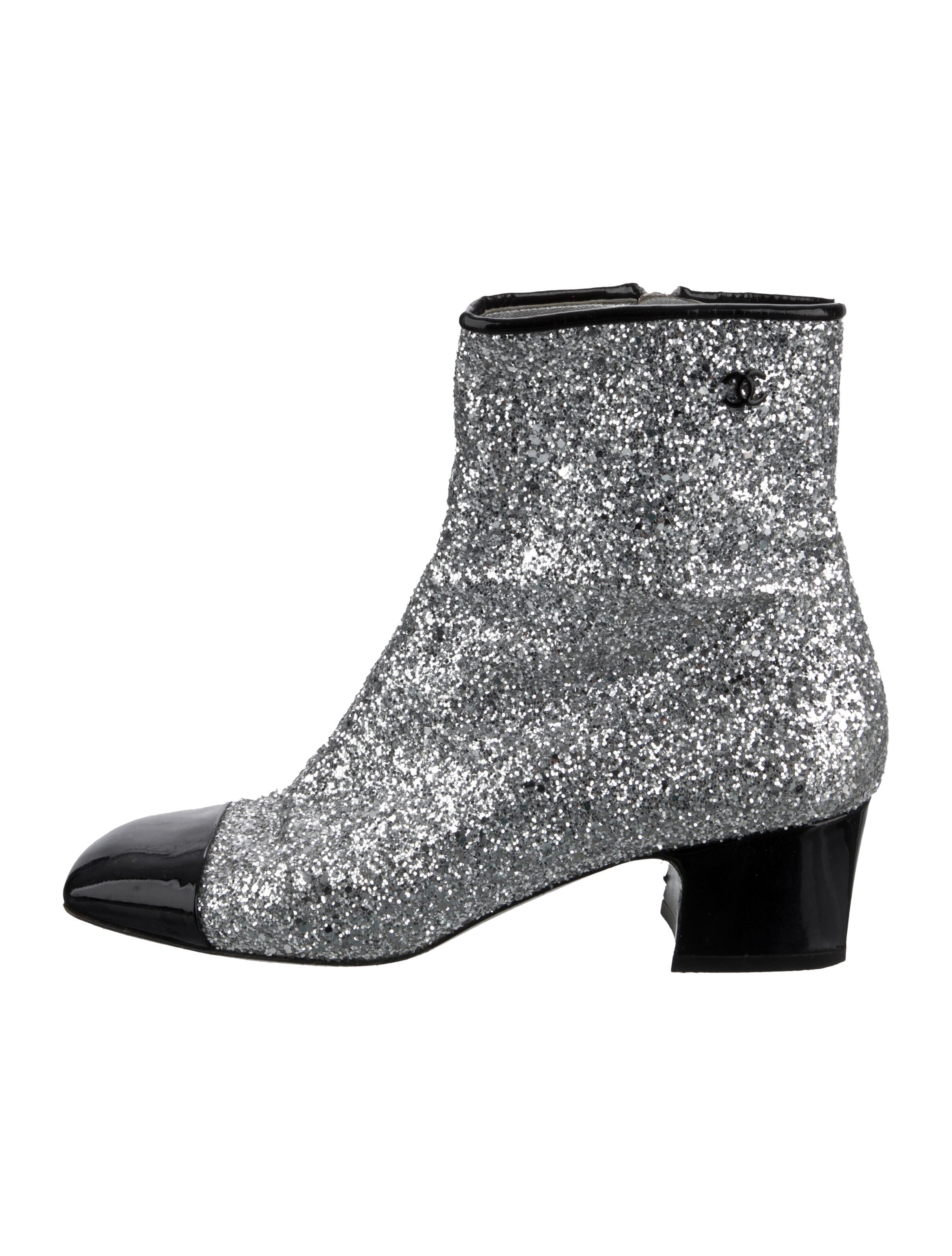 Chanel 2017 Interlocking CC Logo Boots