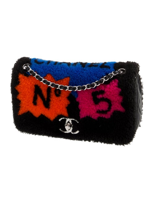 Chanel No. 5 Comic Shearling Flap Bag