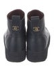Chanel 2021 Interlocking CC Logo Combat Boots