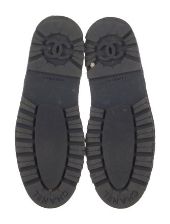 Chanel 2021 Interlocking CC Logo Combat Boots