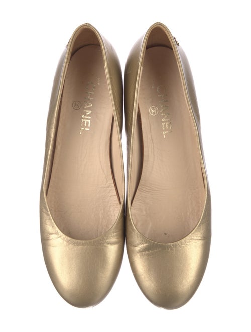 Chanel 2015 Interlocking CC Logo Ballet Flats