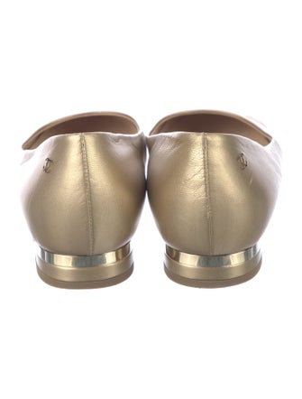 Chanel 2015 Interlocking CC Logo Ballet Flats