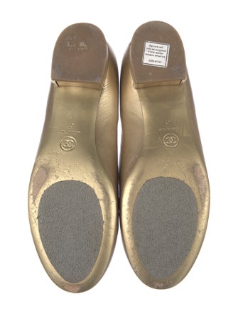 Chanel 2015 Interlocking CC Logo Ballet Flats