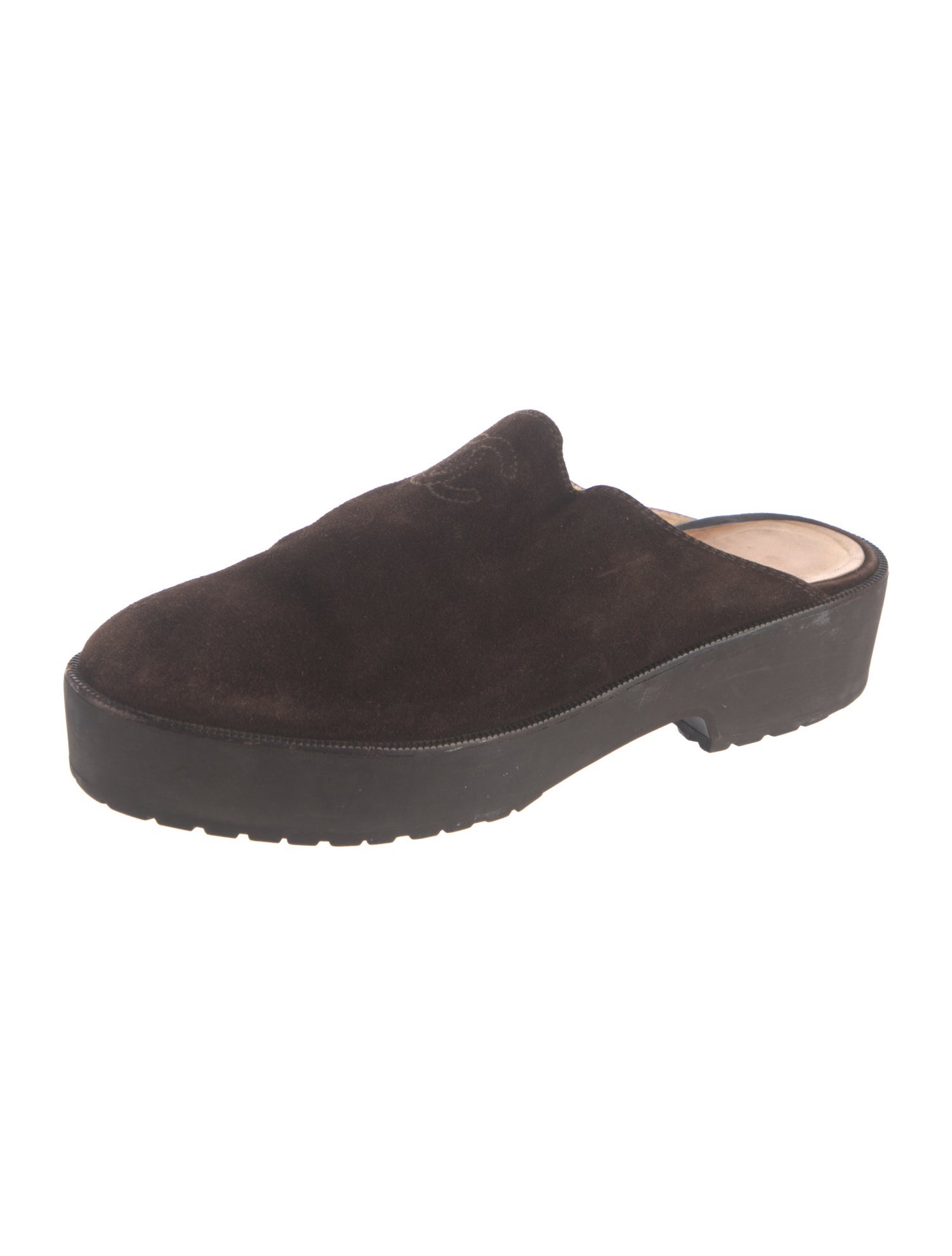 Chanel Vintage Interlocking CC Logo Mules