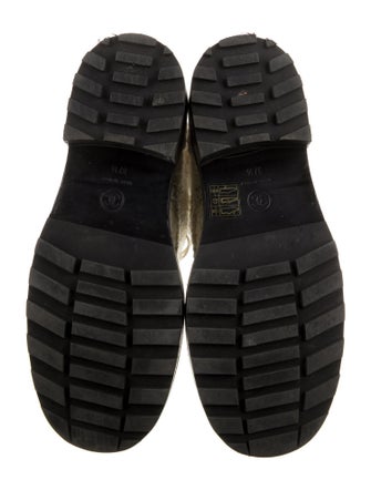 Chanel Tweed Tweed Pattern Combat Boots