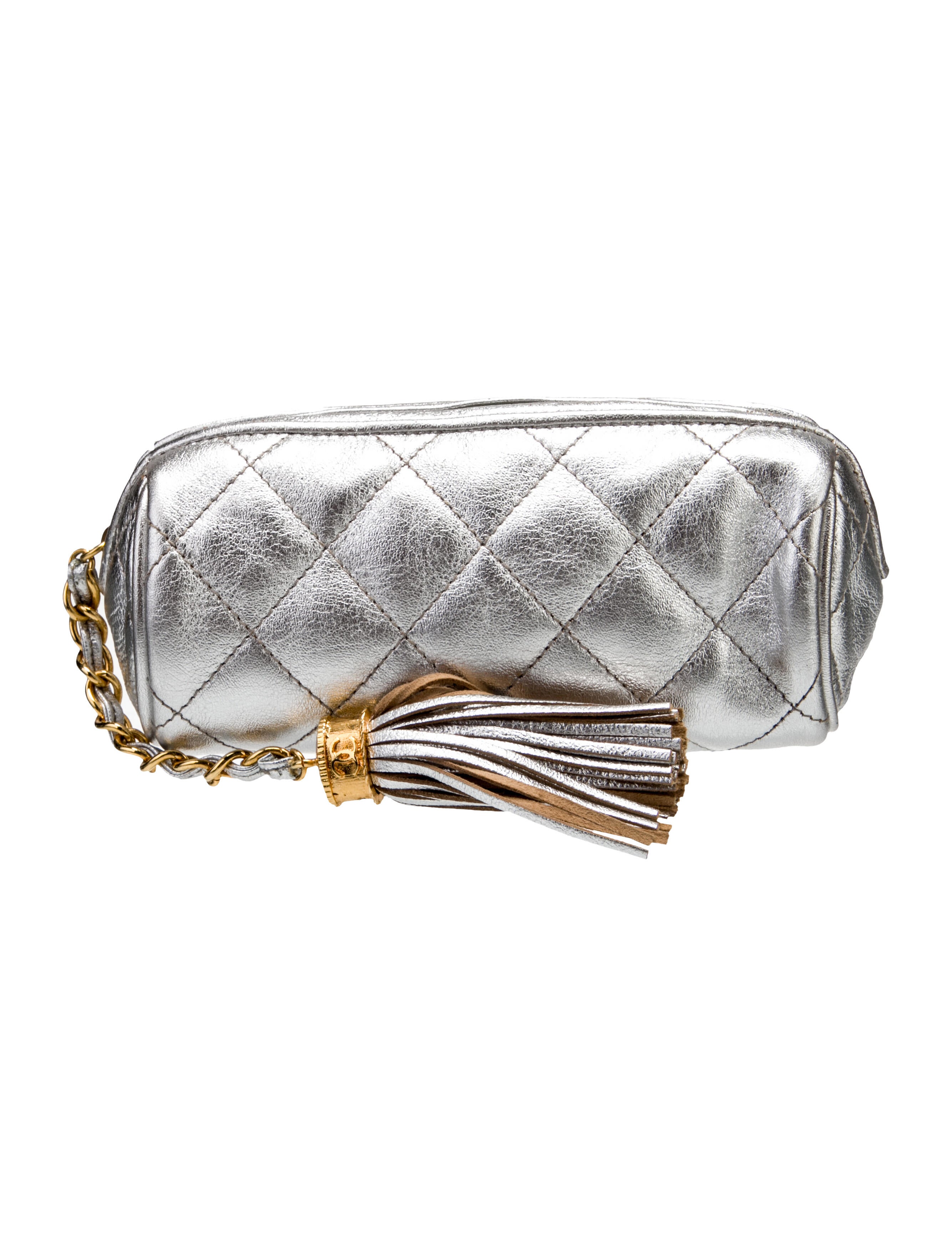 Chanel Quilted Tassel Pouch