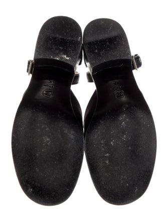 Chanel Interlocking CC Logo Satin Sandals