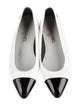 Chanel Interlocking CC Logo Patent Leather Ballet Flats