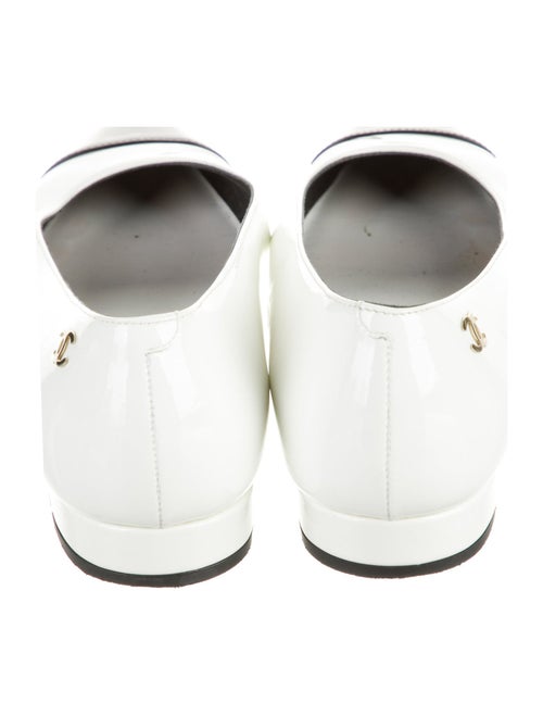 Chanel Interlocking CC Logo Patent Leather Ballet Flats