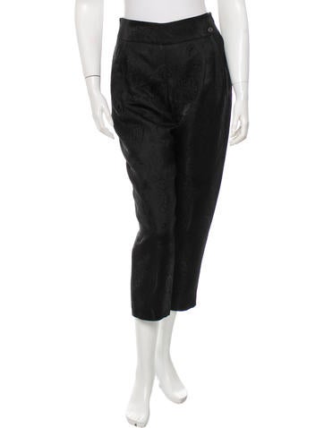 Chanel Cropped Jacquard Pants