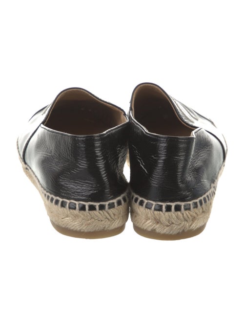 Chanel Interlocking CC Logo Leather Espadrilles