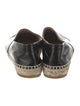 Chanel Interlocking CC Logo Leather Espadrilles