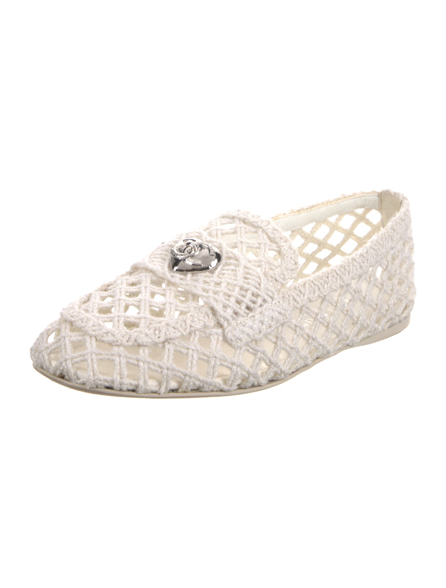 Chanel Interlocking CC Logo Ballet Flats