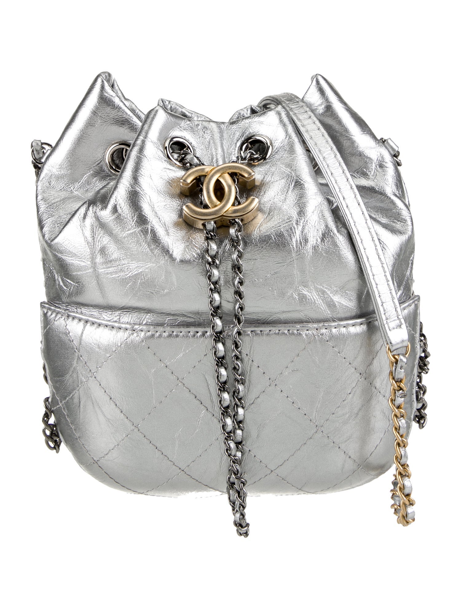 Celine 2021 Small Cuir Triomphe Bucket Bag - Neutrals Bucket