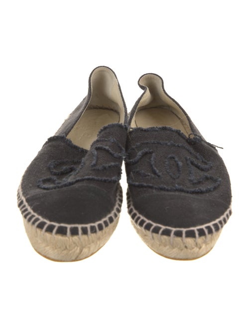 Chanel Interlocking CC Logo Canvas Espadrilles